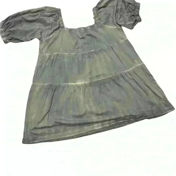 She + Sky Chambray Puff Sleeve Dress 1XL - Picture 3 of 3